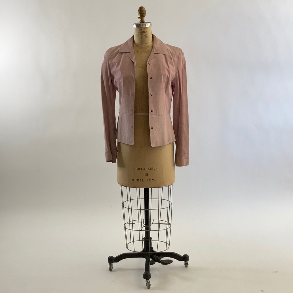 Vintage Kenneth Cole Suede leather shirt jacket